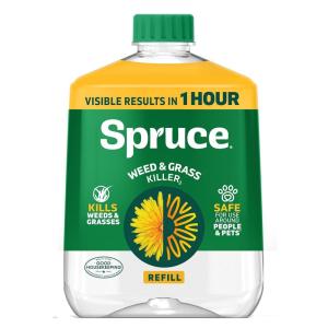 imageSpruce Weed Killer Spray  Snap ampamp Spray Weed ampamp Grass Killer Powered Starter Kit  Reusable Sprayer with Wand for SpotTreating Driveways Gardens ampamp More 64 Oz BottleRefill
