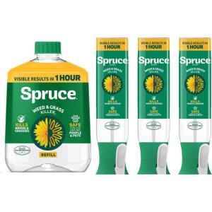 imageSpruce Targeted Weed Control Duo  EZAIM Precision Spray 310 Oz  Weed ampamp Grass Killer Refill 64 Oz  for Cracks Edges Mulch Beds ampamp More
